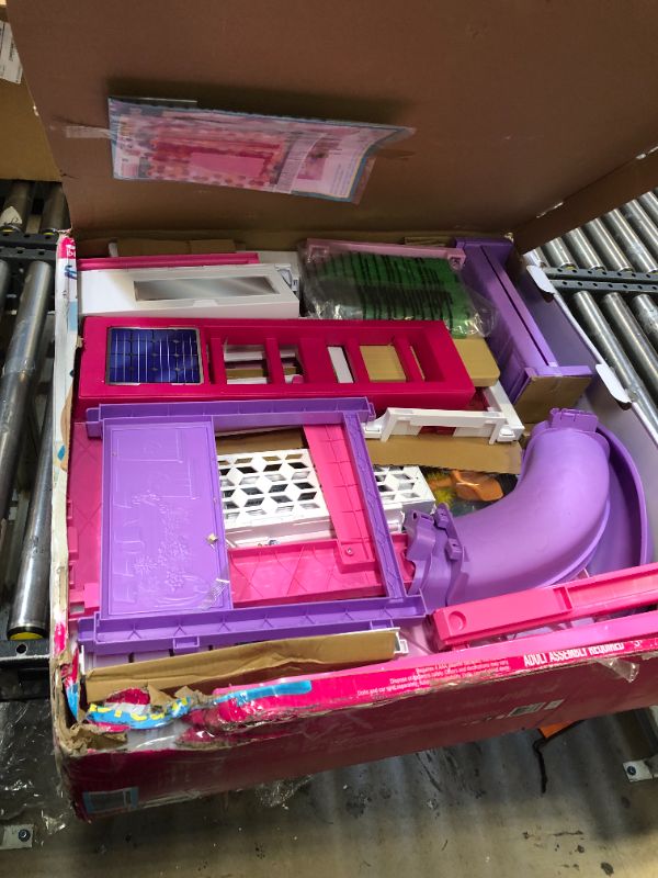 Photo 2 of Barbie Dreamhouse, Doll House Playset with 70+ Accessories Including Transforming Furniture, Elevator, Slide, Lights & Sounds Wheelchair Accessible Elevator