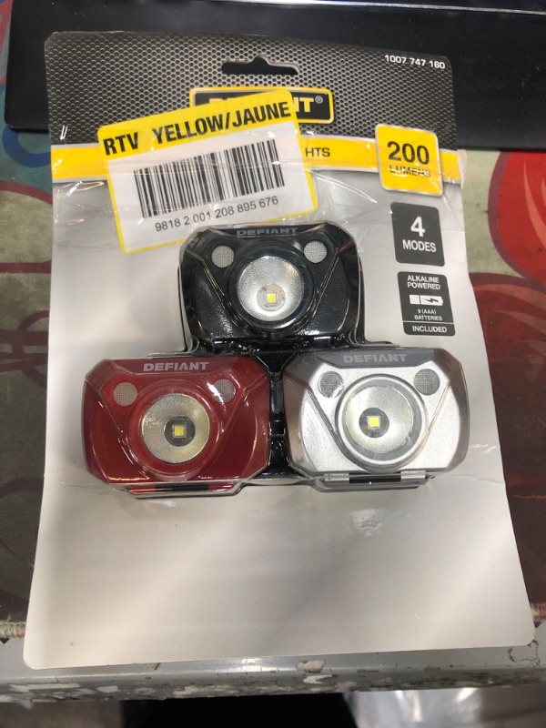 Photo 2 of 200 Lumens Headlight (3-Pack)