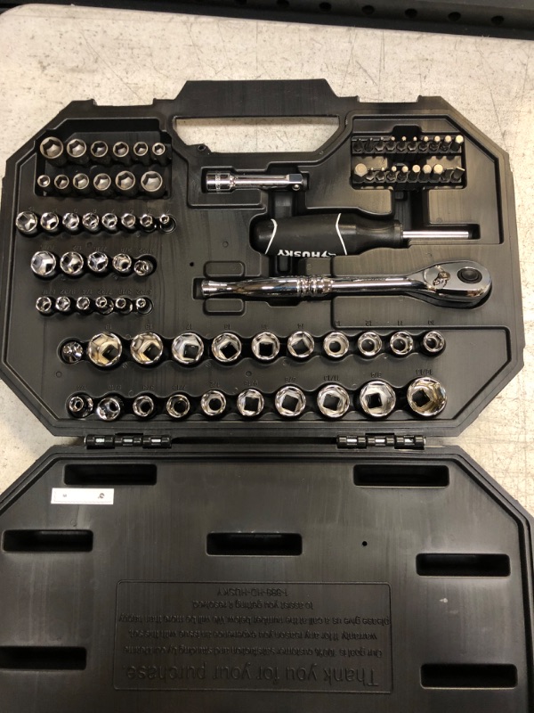 Photo 2 of Husky Mechanics Tool Set (75-Piece