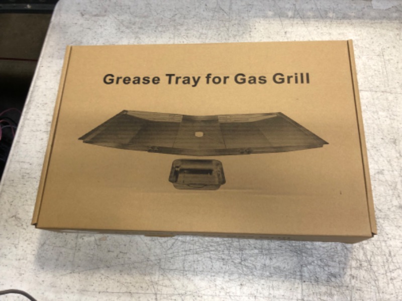 Photo 3 of AASVOG Grease Tray with Drip Pan for Gas Grill Outdoor Barbecue Replacement Parts Grill Models from Nexgrill Expert Dyna Glo Grill Kenmore BHG and More Stainless Steel Grill Replacement Parts 22"-30"