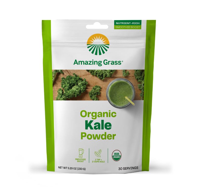 Photo 1 of Amazing Grass Kale Greens Booster: Greens Powder Smoothie Mix, Smoothie Booster with Vitamin A & Vitamin K, Chlorophyll Providing Greens, 30 Servings (EXP 02/2024)