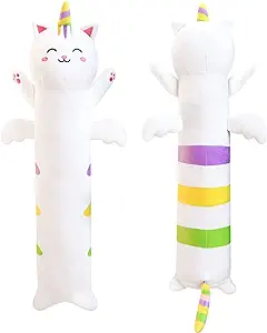 Photo 1 of Desdfcer 32In Long Cat Plush Body Pillow, Cute Long Cat Plush Toys Soft Long Cat Plush Toy, Soft Plush Cat Plush Toy for Birthday Christmas Halloween Kids Gifts
