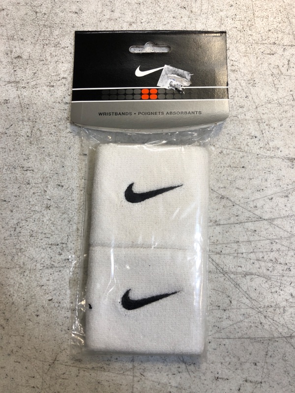 Photo 2 of Nike Swoosh Wristbands (White)