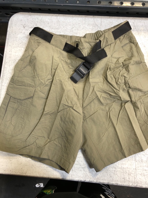 Photo 1 of Green Cargo Shorts Large 