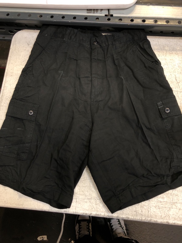 Photo 1 of Black Cargo Shorts 32