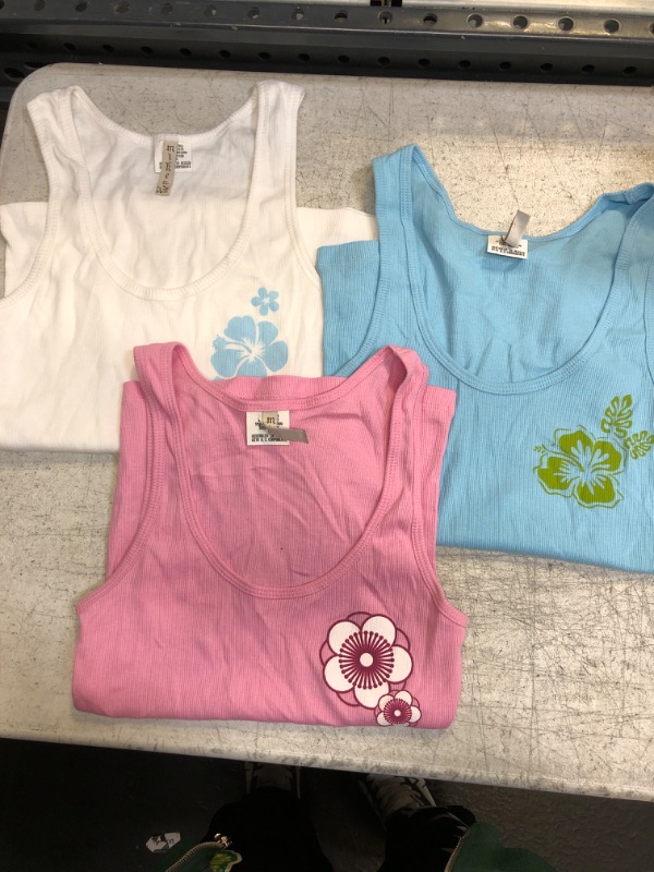 Photo 1 of 3 Pack Floral Multicolor Tank Tops 