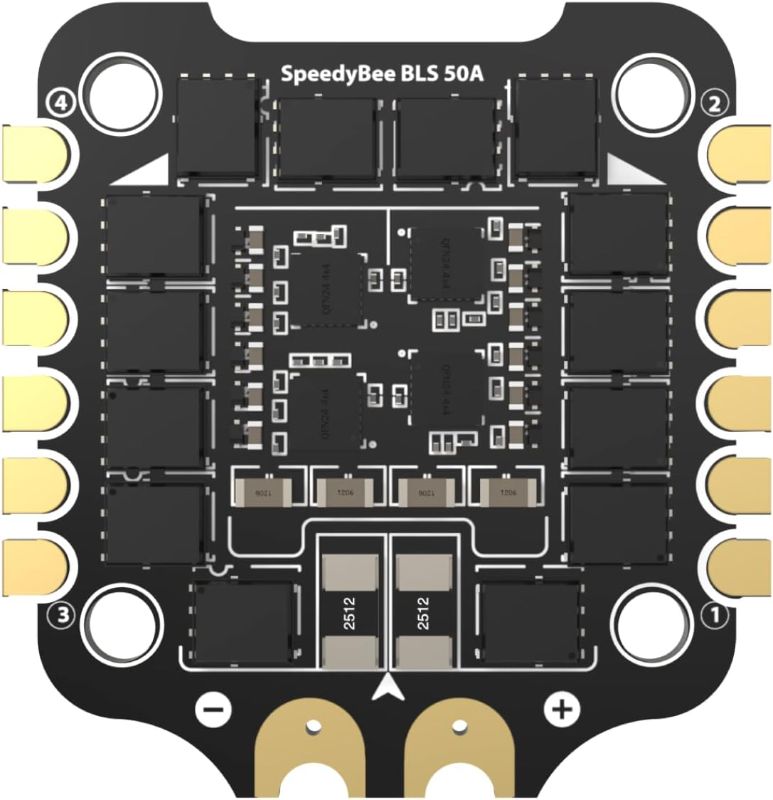 Photo 1 of SpeedyBee F405 V3 50A 4in1 ESC Board: 3-6S 30x30 BLHeli_S JH50 ESC with 1500uF Low ESR Capacitor Full Configuration Supported for Speedybee F405 FPV Drone Flight Controller FC Stack
