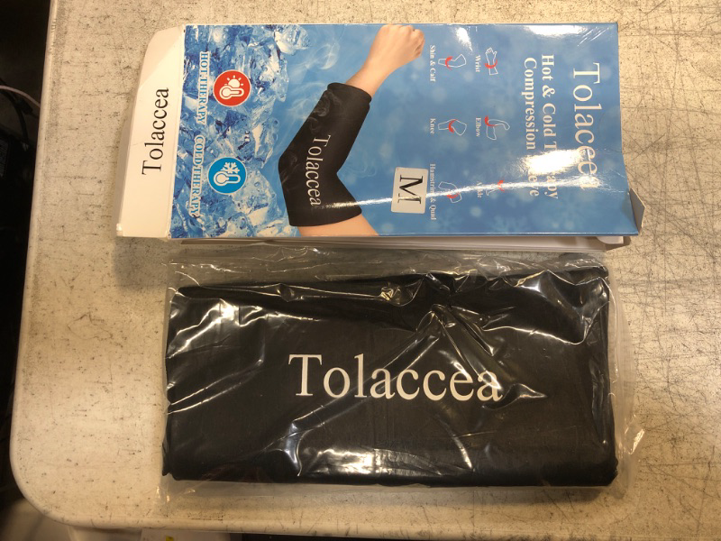 Photo 2 of +++USE STOCK PHOTO AS REFERENCE+++ TOLACCEA HOT AND COLD THERAPY COMPRESSION SLEEVE - SIZE M, BLACK 