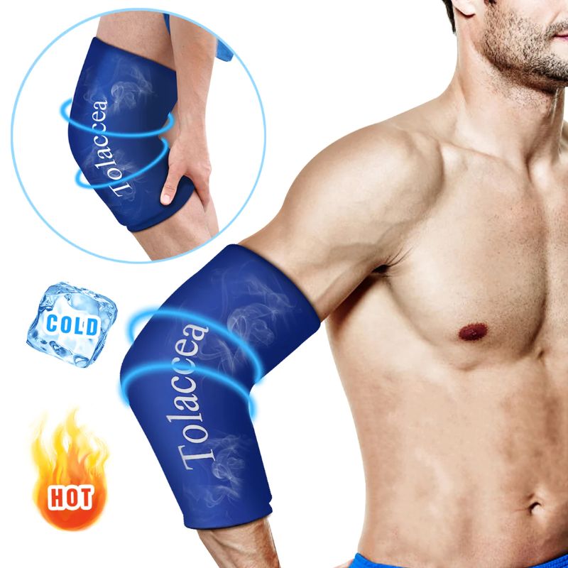 Photo 1 of +++USE STOCK PHOTO AS REFERENCE+++ TOLACCEA HOT AND COLD THERAPY COMPRESSION SLEEVE - SIZE M, BLACK 