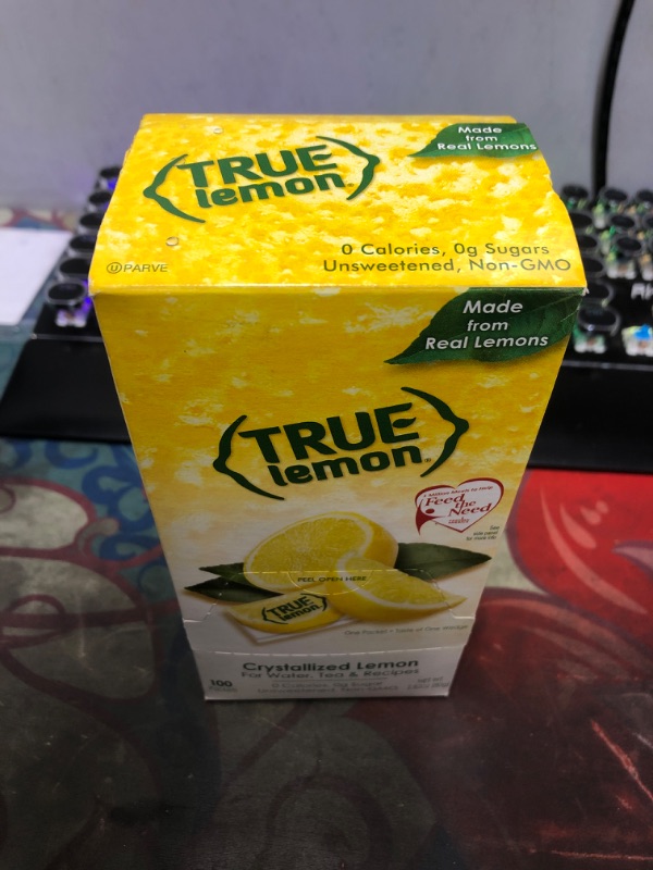 Photo 2 of (100 Packets) True Lemon Sugar Free, On-The-Go, Caffeine Free Powdered Drink Mix