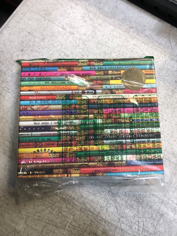 Photo 2 of Galison Phat Dog Vintage Library 1000 Piece Jigsaw Puzzle for Adults and Families, Foil Stamped Challenging Puzzle Adds A Vibrant Pop of Color (735353255) Vintage Pencils