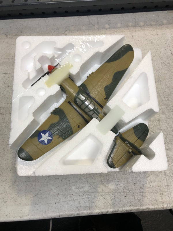 Photo 2 of LEAMBE RC Plane 4 Channel Remote Control Airplane - Ready to Fly P-40 Warhawk RC Airplane for Beginners Adult with Xpilot Stabilization System & One Key Aerobatic P40-green