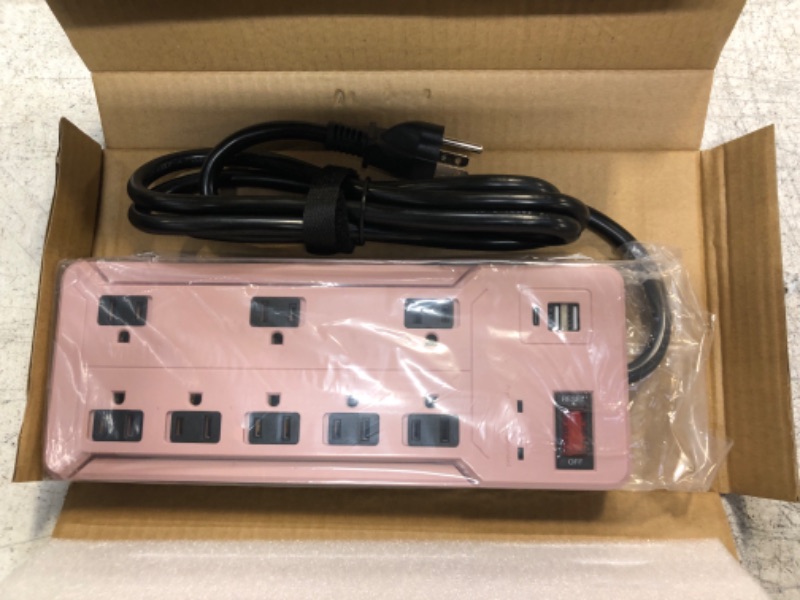 Photo 2 of urge Protector Power Strip with 2 USBA and 1 USB C Port, 6 FT Power Cord