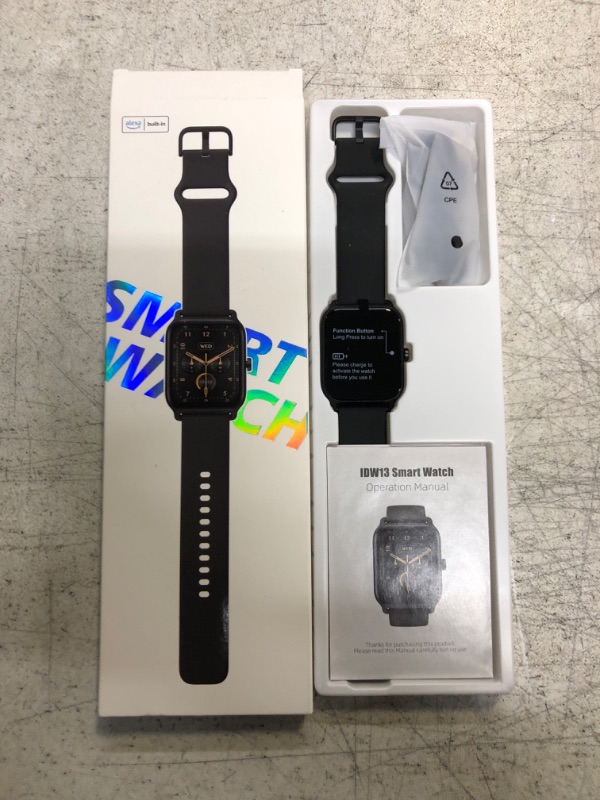 Photo 1 of Smart Watch for Men(Answer/Make Call),Alexa Built-in,1.8"Fitness Tracker with Heart Rate Sleep SpO2 Monitor,100 Sport Mode,5ATM Waterproof,Activity Trackers and Smartwatches for iOS and Android Phones
