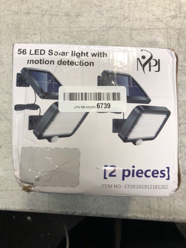 Photo 1 of 2 Pack LED Solar Light With Motion Detection 
