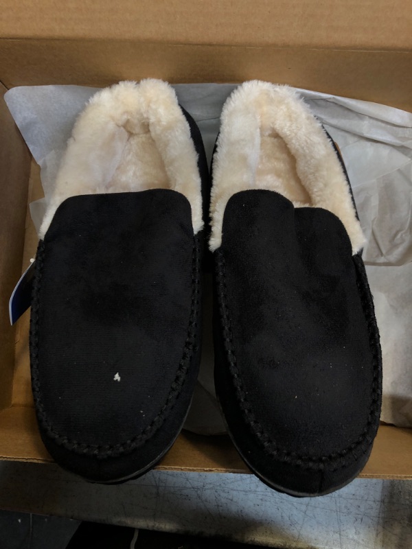 Photo 1 of Black Faux Fur Slippers - Size Unknown 