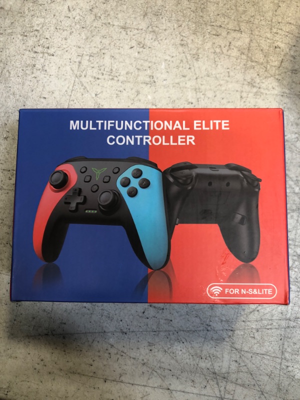 Photo 3 of Wireless Switch Controller for Switch/Lite/OLED Controller, Switch Controller with a Mouse Touch Feeling on Back Buttons, Extra Switch Pro Controller with Wake-up,Programmable, Turbo Function Red+Blue