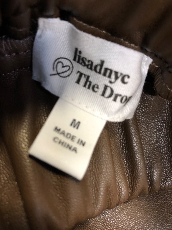 Photo 1 of Brown Faux Leather Pants Medium 