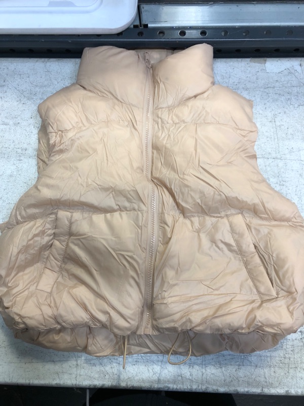 Photo 1 of Brown Puffer Vest Medium 