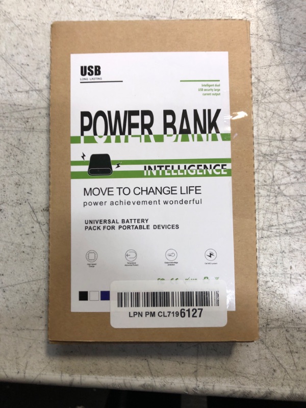 Photo 1 of 12000mAh Portable Charger IPhone Power Bank External Battery Pack 22.5W/PD20W Fast Charging With Built In LT/Type-C Cables And USB Output For IPhone15/14/13 series Samsung Cell Phones And More White
