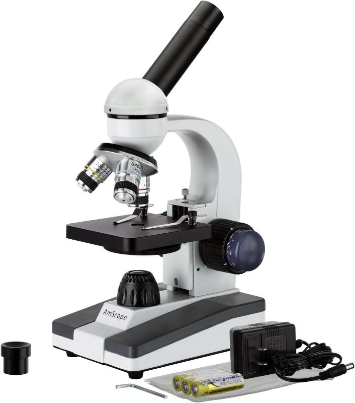 Photo 1 of +++USE STOCK PHOTO AS REFERENCE++MICROSCOPE WITH VARIOUS MAGNIFICATIONS AND CARRYING CASE 