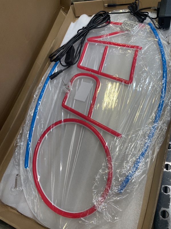 Photo 1 of Open Signs for Business Ultra Bright LED Neon Open Signs 22 Inch Plug In Electric Light Up Open Sign with ON/OFF Switch for Business Storefront Window Glass Door Shop Store Florists Bar Salon Cafes Restaurant Pubs Blue/Red- Oval 22 Inch 