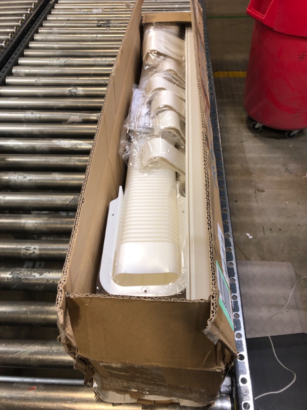 Photo 1 of Pearwow 4" W 25Ft L Decorative PVC Line Set Cover Kit for Ductless Mini Split Air Conditioners,Heat Pumps Systems Decorative Tubing Cover