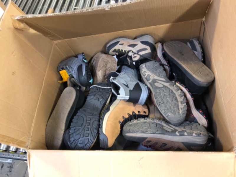 Photo 2 of Box Lot of Misc. Shoes Sold as Is Different Sizes Final Sale