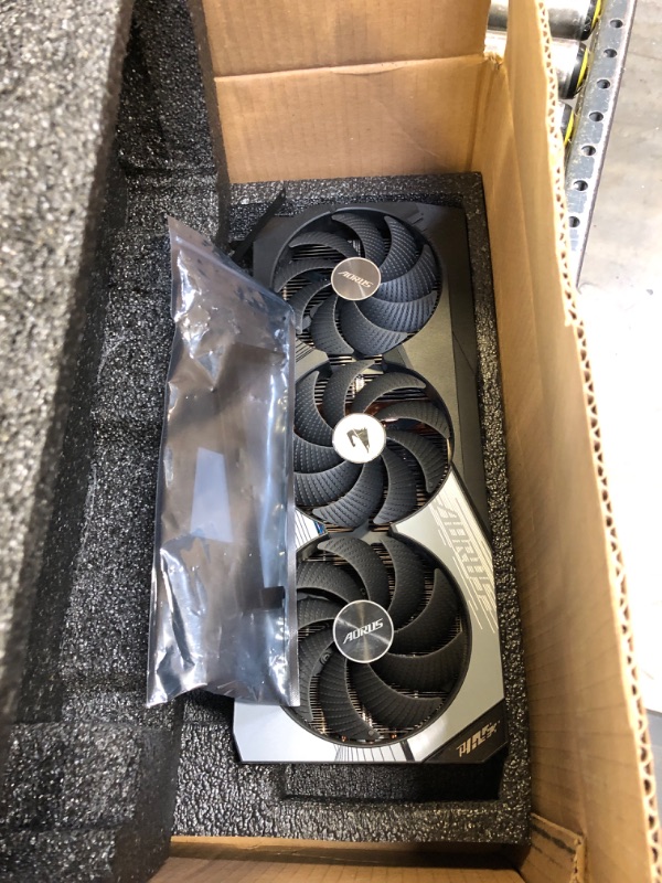 Photo 2 of Gigabyte AORUS GeForce RTX 4080 Master 16G Graphics Card, 3X WINDFORCE Fans, 16GB 256-bit GDDR6X, GV-N4080AORUS M-16GD Video Card