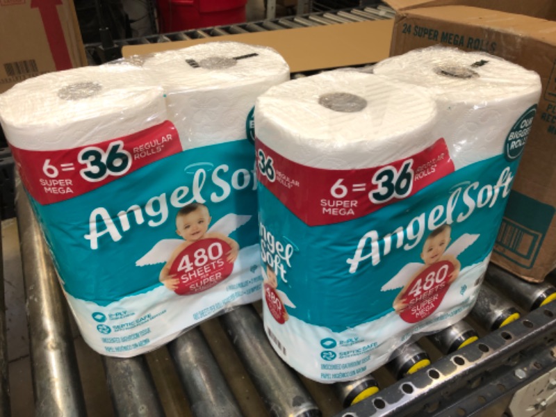 Photo 2 of Angel Soft Toilet Paper, 6 Super Mega Rolls : 36 Regular Rolls (Pack of 2)
