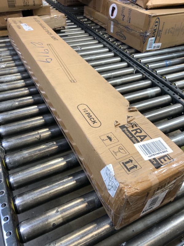 Photo 1 of BBOUNDER 10 Pack Linkable LED Utility Shop Light, 4400 LM, 6500K Cool Daylight, 4 FT, 48 Inch Integrated Fixture for Garage, 40W Equivalent 250W, Surface + Suspension Mount, Black New 6500k Black