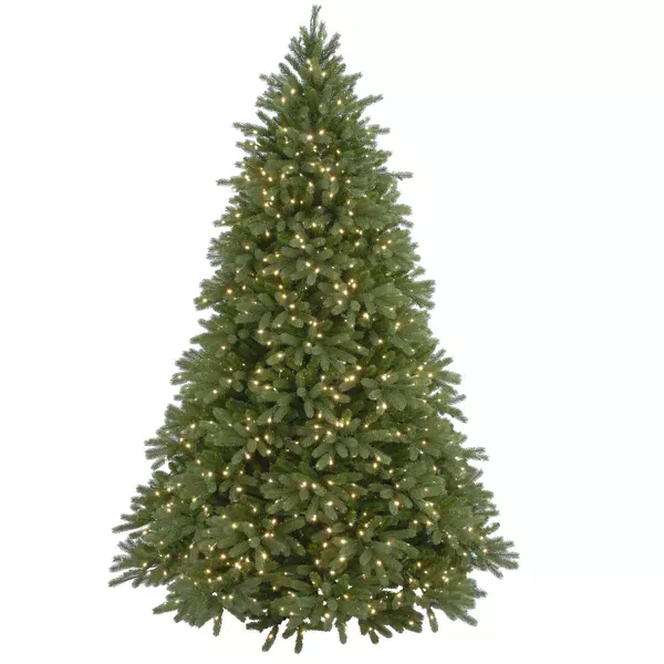 Photo 1 of 7.5ft Pre-lit Full Jersey Fraser Fir Artificial Christmas Tree Clear Lights - National Tree Company
