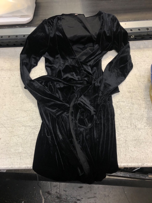 Photo 1 of Black Velvet Dress Medium 