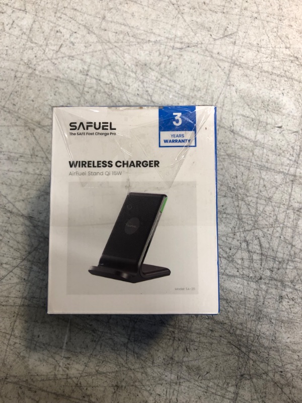 Photo 1 of Wireless Charger, 15W Fast Wireless Charging Station, SAFUEL Wireless Charging Stand with Sleep-Friendly Light for iPhone 14 13 12 Pro XR XS 8 Plus Samsung Galaxy S22 S21 S20 Note 10 Ultra Google