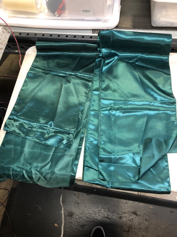 Photo 1 of 2 Pack Emerald Green Table Runners 