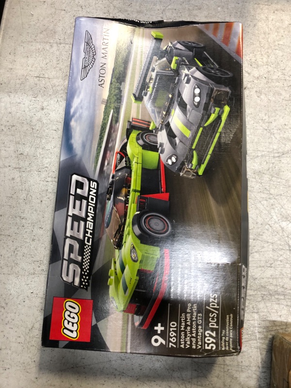 Photo 2 of LEGO Speed Champions Aston Martin Valkyrie AMR Pro & Vantage GT3 2 76910 Race Car Toys, Collectible Cars Models Set, 2022 Collection