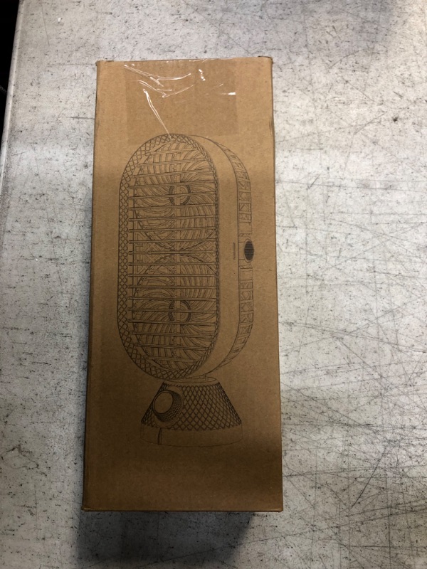 Photo 1 of ETNVOW USB Desk Fan Oscillating Cooling Fan, Portable Table Fan Desktop Fan with Dual Head,Dual Air Circulation,Stepless Speed Quiet USB Tower Fan,Oscillating Fans for home bedroom Office