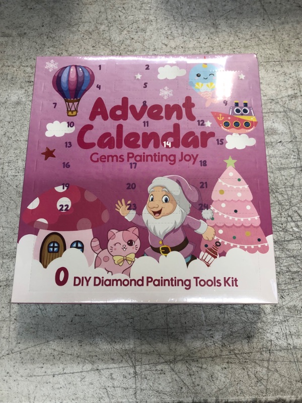 Photo 2 of Diamond Painting Advent Calendar for Girls - DIY Gem Arts and Crafts, Christmas Gifts for Ages 4-12 2-Princess Charms