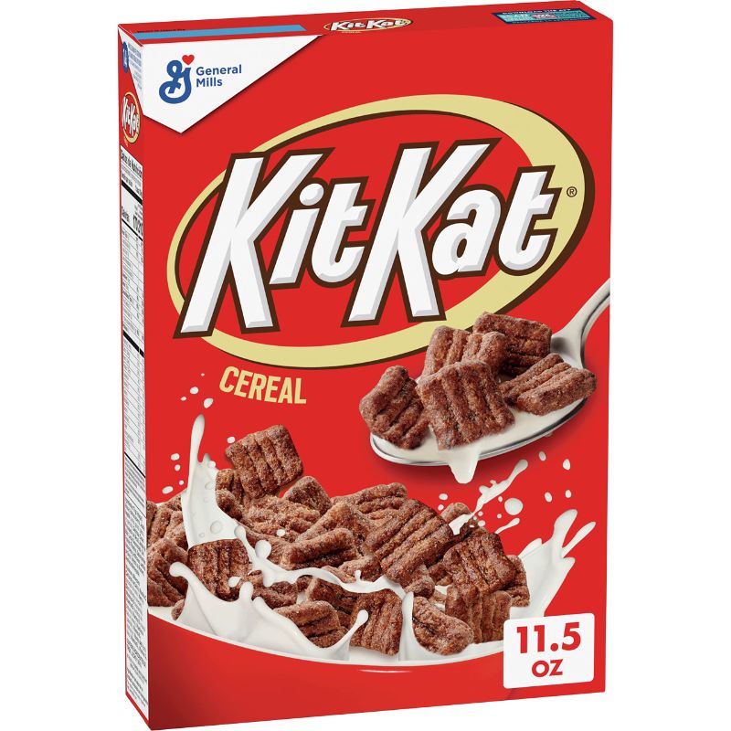 Photo 1 of ( PACK OF 2 ) General Mills KIT KAT Chocolatey Cereal, Breakfast Cereal Made with Whole Grain, 11.5 oz (BB 19FEB24)