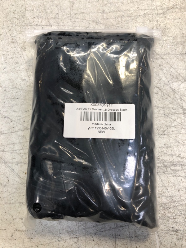 Photo 1 of AIBEARTY Women PU Leather Bodycon Dress Sexy Sleeveless Low Cut Back Zipper Elastic Mini Dress Party Club Dresses Large 