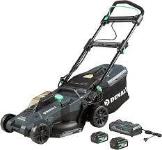 Photo 1 of Amazon Brand - Denali by SKIL 2 x 20V (40V) Brushless 18-Inch Push Lawn Mower Kit, Includes Two 4.0 Ah Lithium Batteries & Dual Port Charger