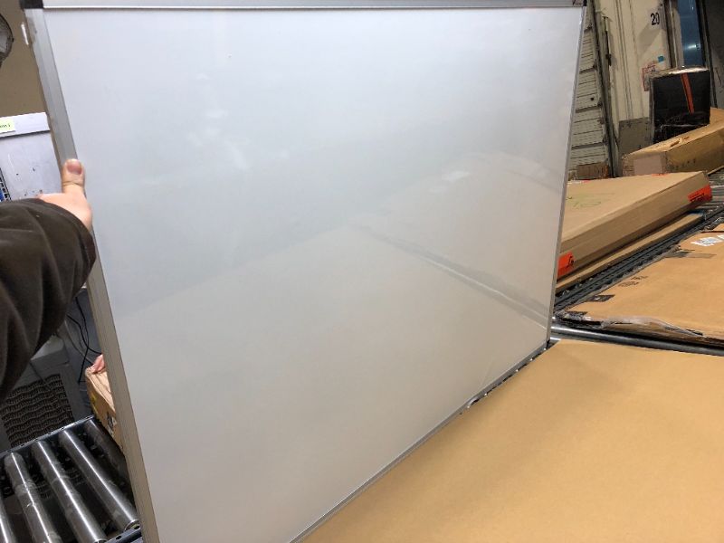 Photo 1 of VIZ-PRO Magnetic Whiteboard/Dry Erase Board, 48 X 36 Inches, Silver Aluminium Frame