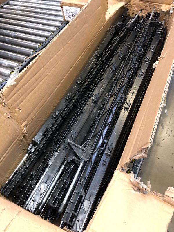 Photo 1 of Sintuff 50 Pack Electric Fence Posts, 40 Inch Plastic Step in Fence Posts, Heavy Duty Sturdy Fence Posts for Garden Yard, Farm Temporary Outdoor Wire Fencing (Black)