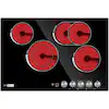 Photo 1 of 30 in. Radiant Electric Cooktop in Black with 4 Elements
