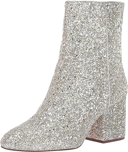 Photo 1 of   SIZE3 9.5 J   Crew Sadie Ankle Boot in Glitter Medal Bronze 