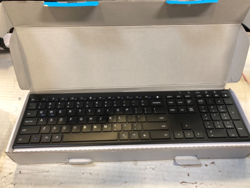 Photo 1 of iClever DK03 Bluetooth Keyboard and Mouse, Rechargeable Dual-Mode (Bluetooth 4.2 + 2.4G) Wireless Keyboard and Mouse Combo, Ultra-Slim Multi-Device Keyboard for Mac, iPad, Apple, Android, Windows