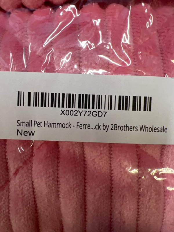 Photo 1 of 2 Brothers Wholesale Ferret Hammock for Cage - Plush Double Bunk Bed Hanging Clips - Perfect for 2 or More Small Pets! (Rats, Ferrets, Hamsters, Guinea Pigs, Chinchillas & Squirrels) - Pink