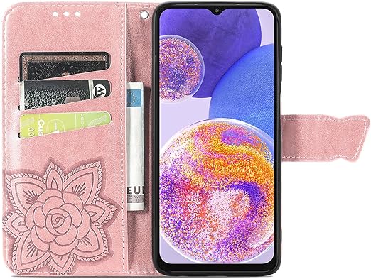 Photo 1 of LEMAXELERS Compatible with Samsung Galaxy A23 5G Case Bling Butterfly Embossed Wallet Flip PU Leather Magnetic Card Slots with Stand Cover for Samsung Galaxy A23 5G Diamond Butterfly Rose Gold SD
Brand: LEMAXELERS