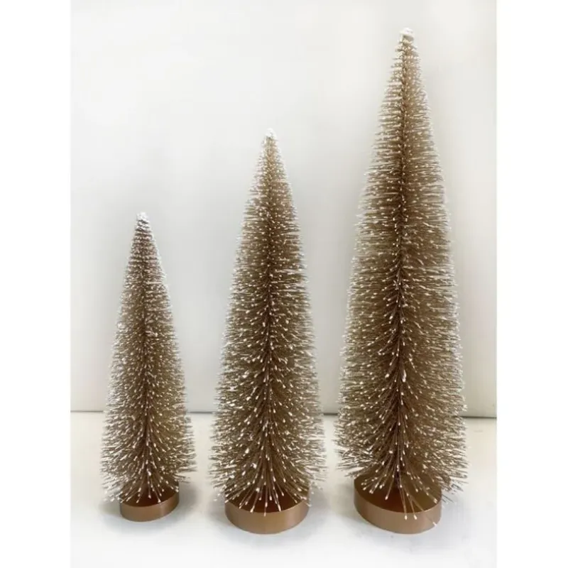 Photo 1 of  9/12/15" Snow Tipped Bristle Tree, Set Of 3