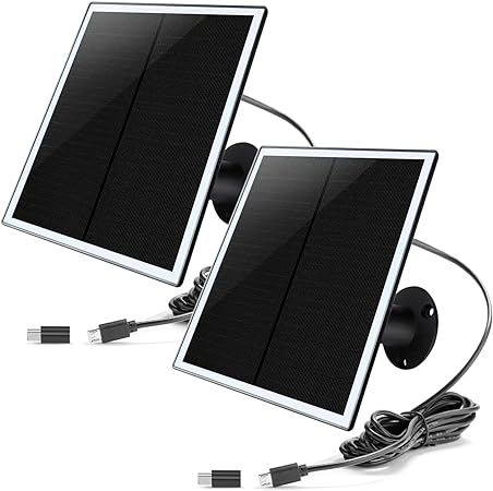 Photo 1 of 2 Pack USB Type C Solar Panel for Ring Video Doorbell 1/1st/2nd(2020 Release-1080p) Solar Panel Charger Cable, 5V Solar Panel for Ring Spotlight Cam/Spotlight Plus/Pro, Arlo Essential Spotlight Camera
Brand: CYJJZQ